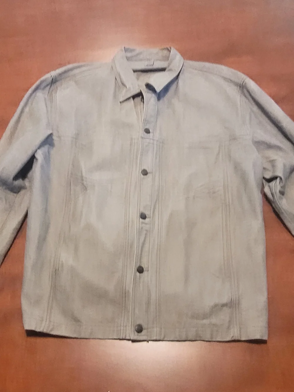 Marithe Francios Girbaud 90s Men's Light Gray Lightweight Denim Jacket